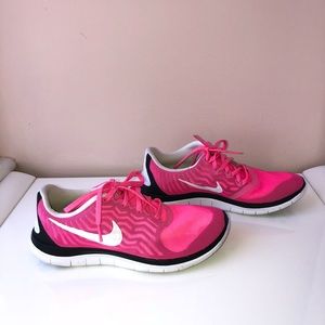 Nike  Free 4.0 Pink White Black running training